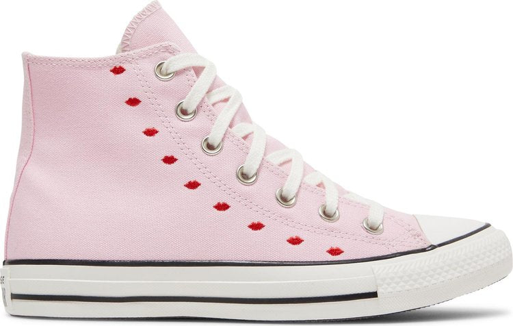 Converse Wmns Chuck Taylor All Star High Embroidered Hearts - Cherry Blossom, Pink