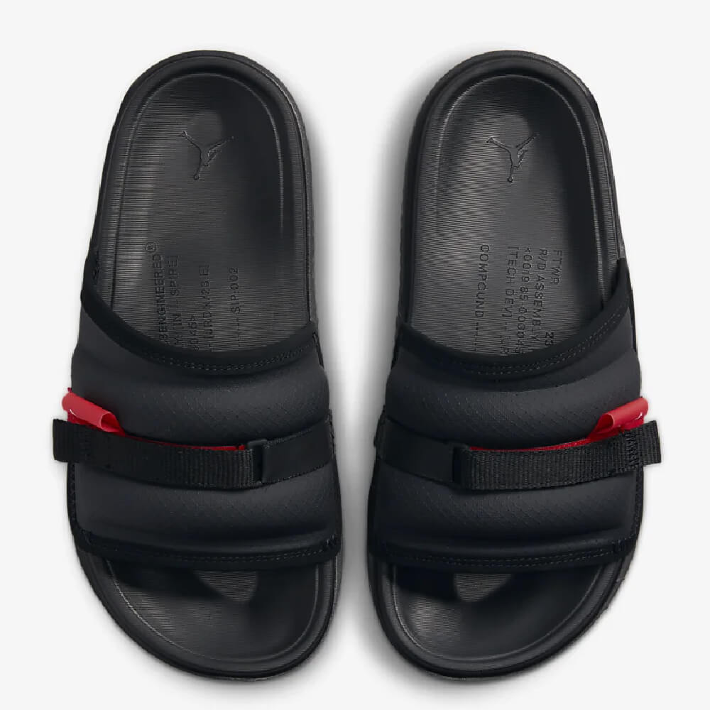 Nike Air Jordan Super Play Slides, black/red