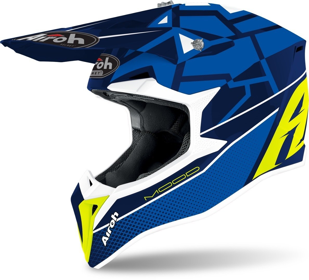 Airoh Wraap Mood Motocross Helmet, Blue