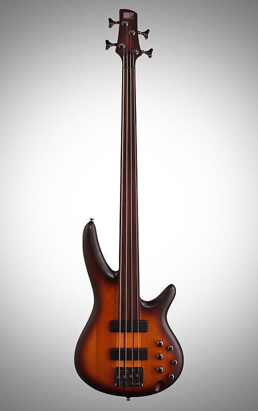 Ibanez SRF700 Portamento Fretless Electric Bass - Brown Burst Flat