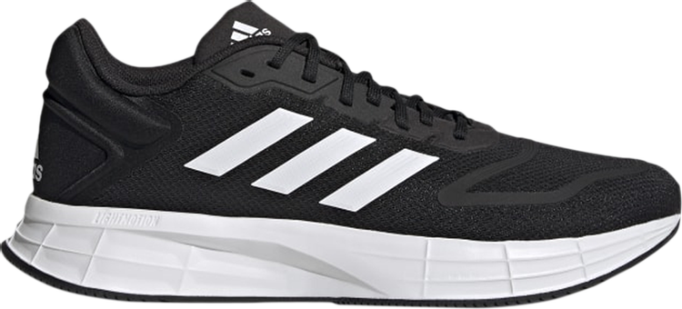 حذاء رياضي Adidas Duramo 10 Wide 'Black White'، أسود