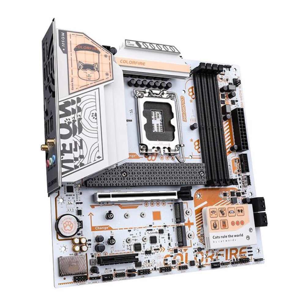 Motherboard Colorful Colorfire B760M-MEOW, LGA 1700, DDR5, WiFi