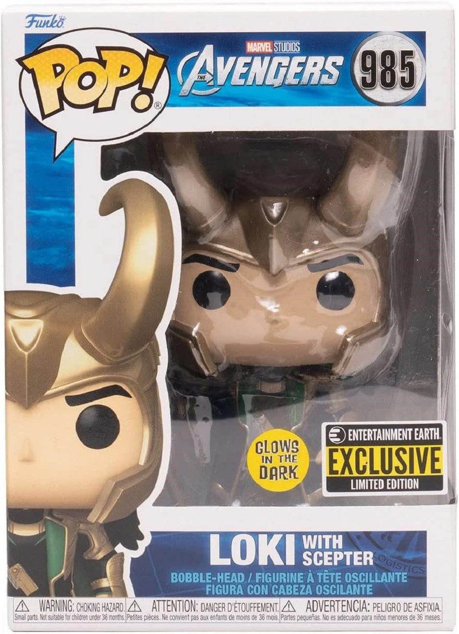 Funko POP! Marvel: Loki with Scepter Entertainment Earth Exclusive