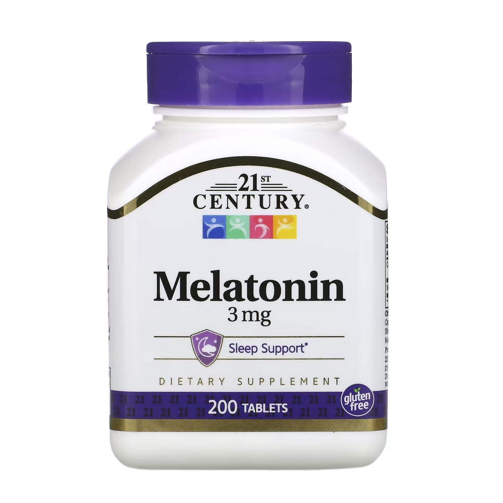 21st Century Melatonin 3 mg, 200 tablets