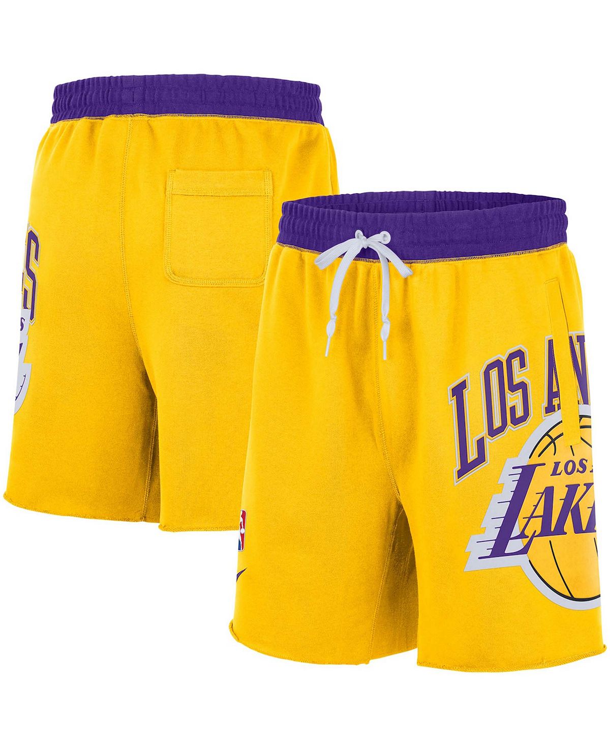 Men's Los Angeles Lakers 75th Anniversary Courtside Nike Fleece Shorts