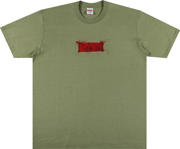 Supreme Ralph Steadman Box Logo Tee 'Light Olive' Green