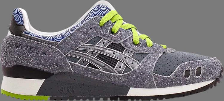 Nice kicks x gel lyte 3 og 'black sesame' Asics sneakers, gray