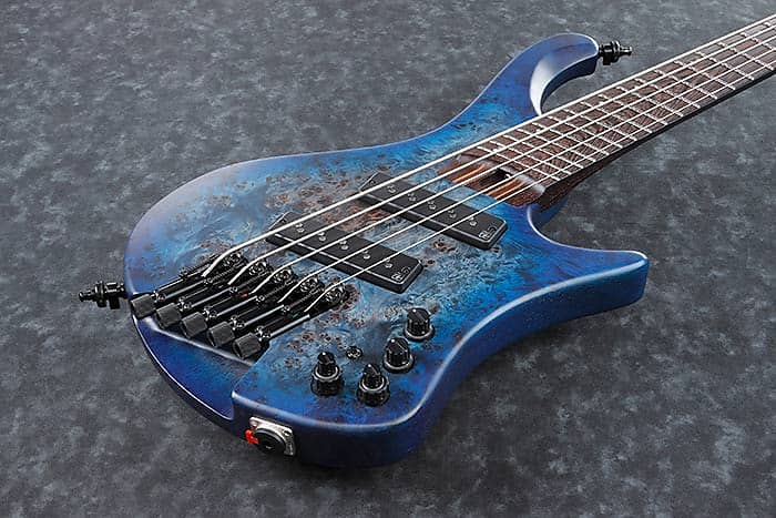 Ibanez EHB1505MS PLF Pacific Blue Burst Flat 5-String Headless Bass + Gig Bag NEW EHB 1505MS PLF EHB1505MSPLF EHB 1505MS PLF