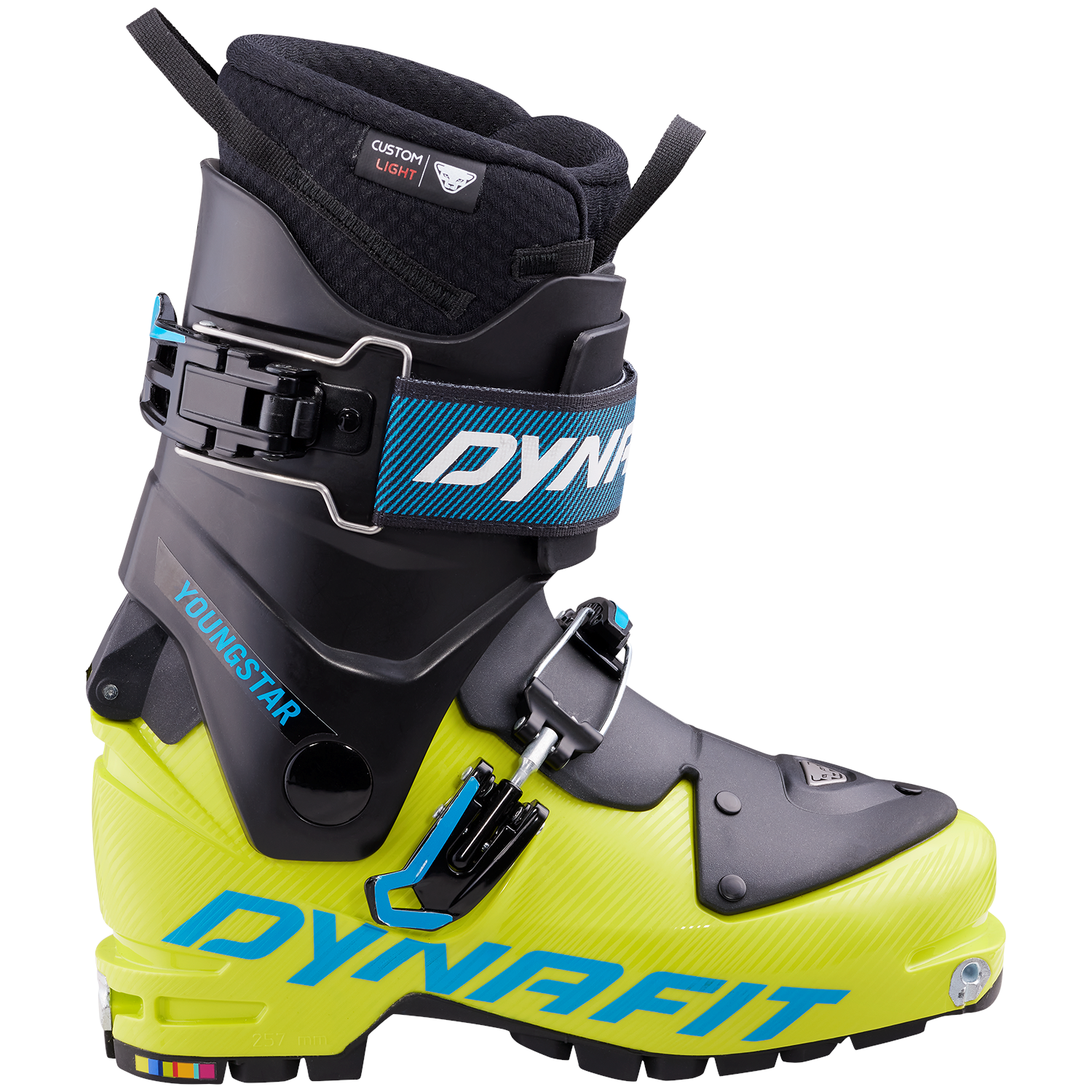 حذاء Dynafit Youngstar Alpine Touring للتزلج، لون أخضر ليموني