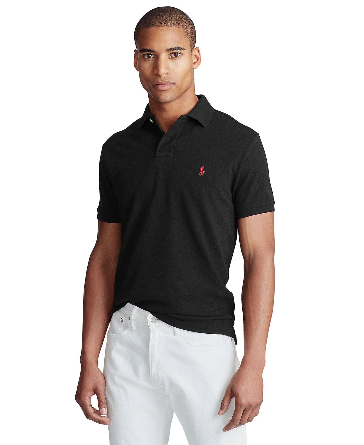 Polo Ralph Lauren Men's Slim Fit Mesh Custom Polo Shirt, Multi