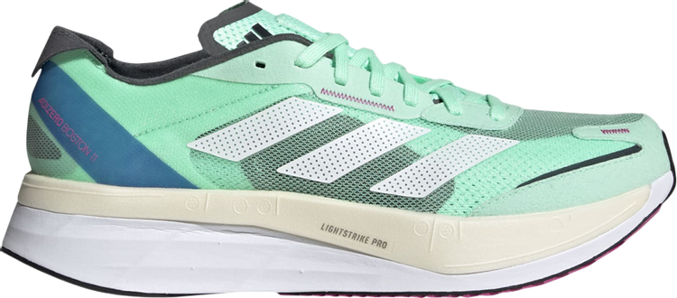 Adidas Adizero Boston 11 'Pulse Mint Pink' sneakers, green