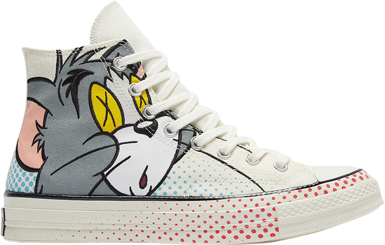 Converse Tom and Jerry x Chuck 70 High sneakers, cream