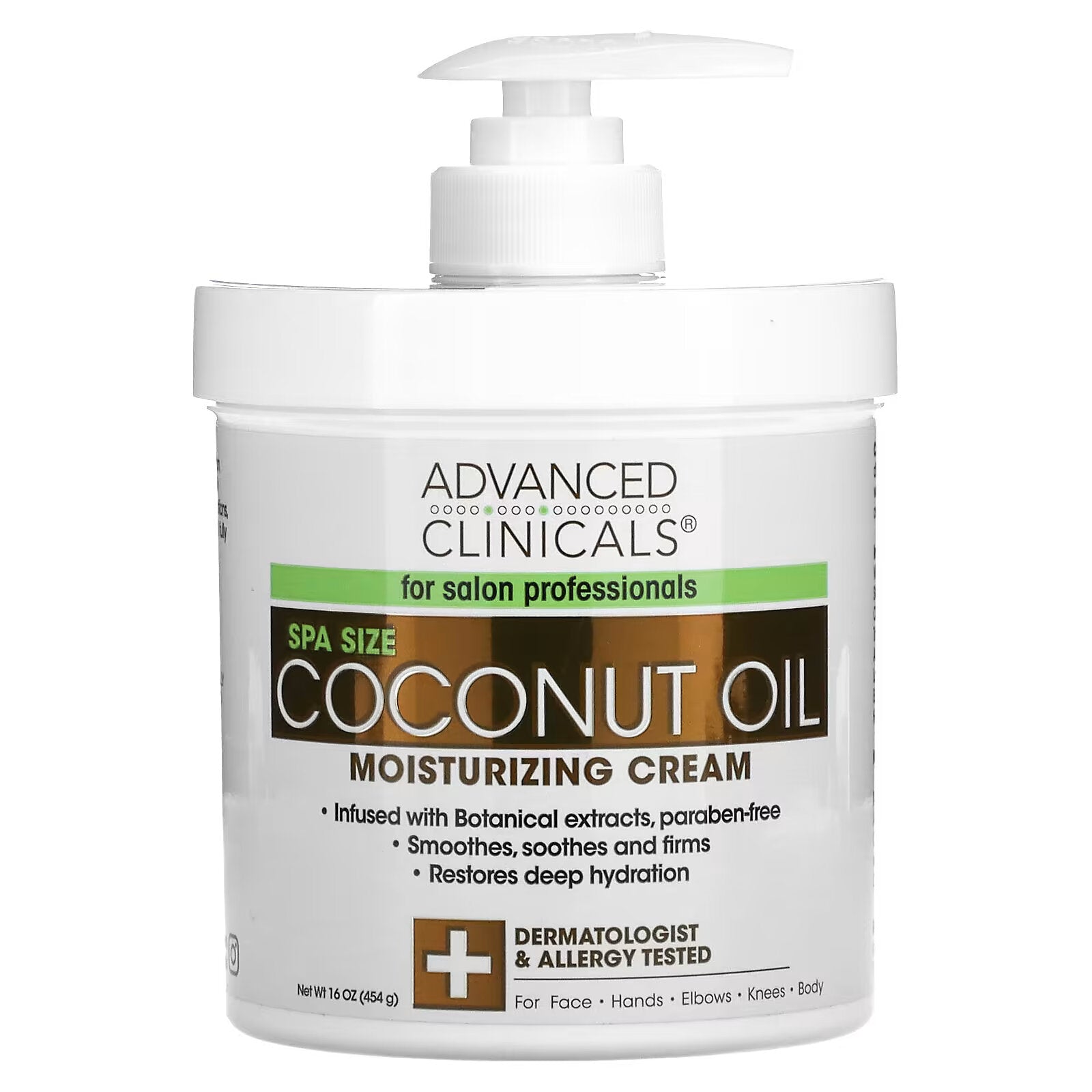 Advanced Clinicals, Coconut Oil Moisturizer, 16 oz (454 g)