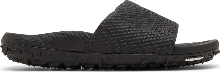 Under Armor Project Rock Slide Sandals Black Pitch Gray