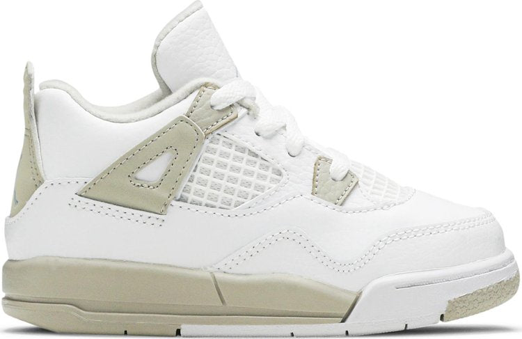 حذاء رياضي Air Jordan 4 Retro GT Linen باللون الأبيض