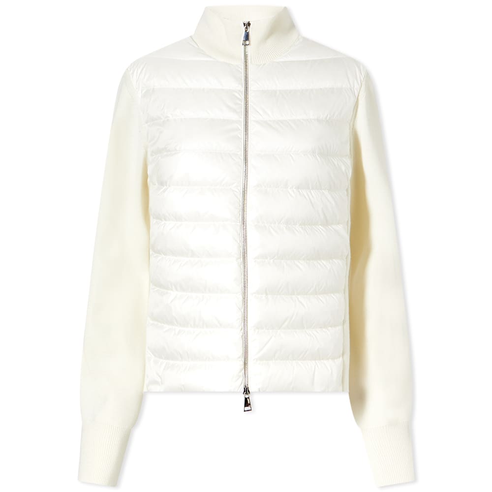 Moncler Padded High Neck Cardigan Jumper