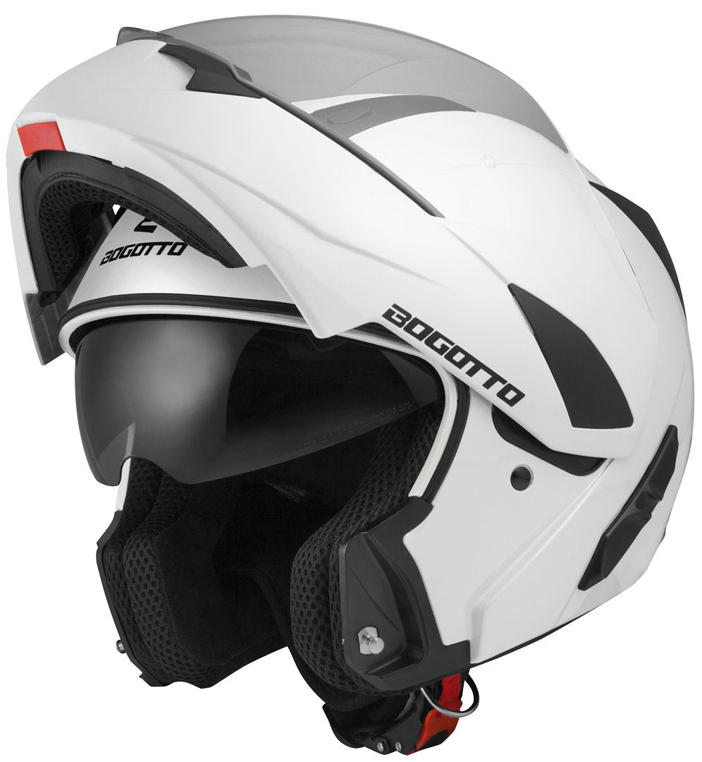 Bogotto V280 helmet with removable liner, white