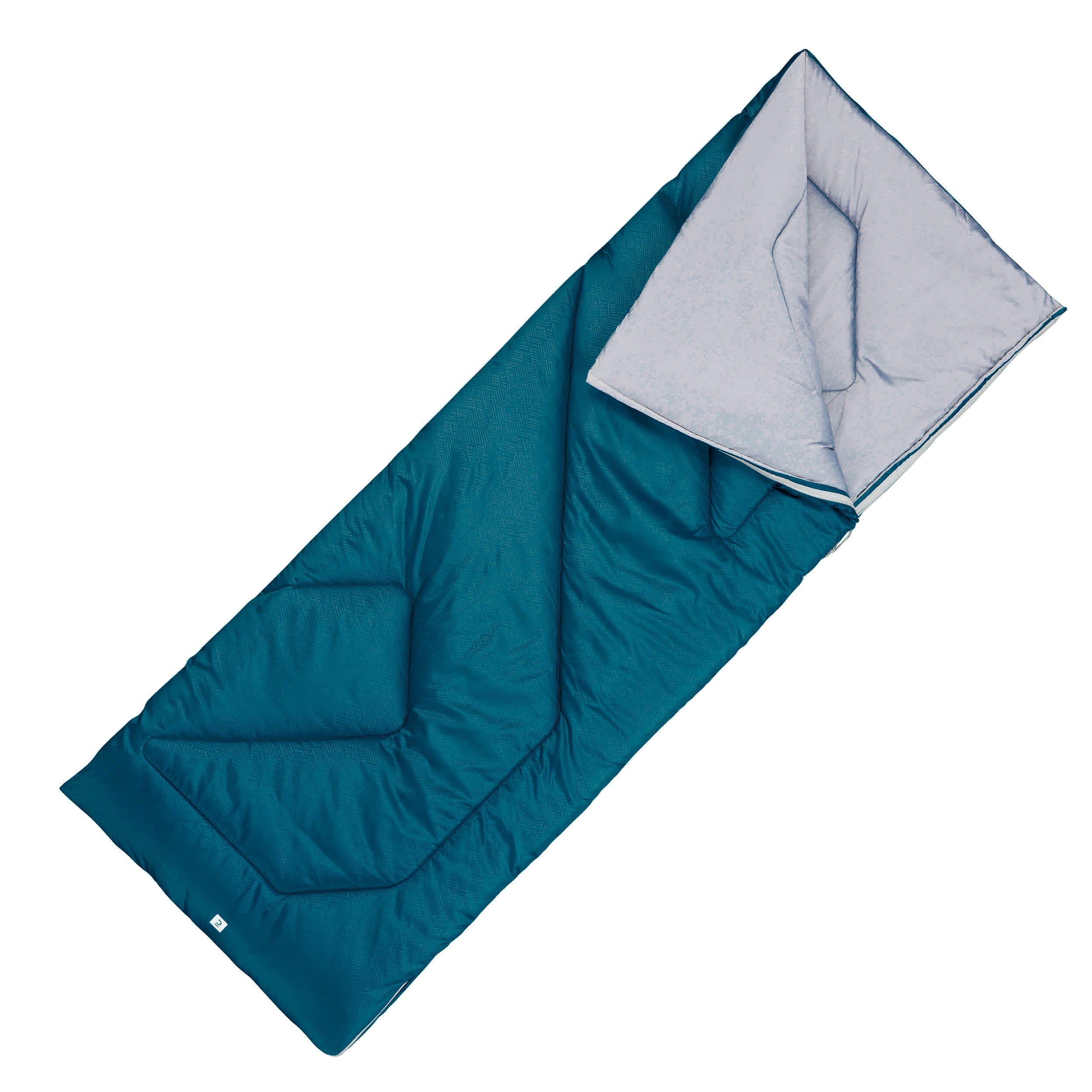 Hiking sleeping bag Quechua Arpenaz, turquoise