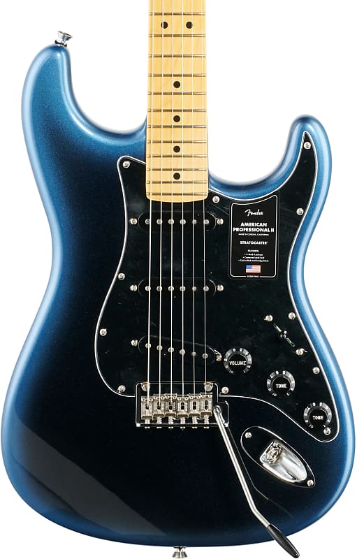 Electric guitar Fender American Pro II Stratocaster, maple neck (with case), Dark Night 113902761