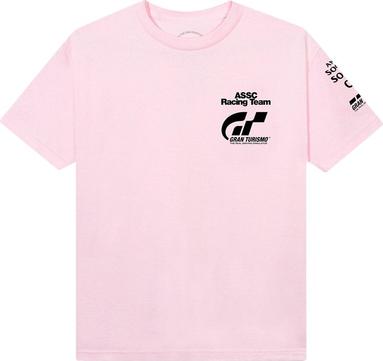 Anti Social Social Club x Gran Turismo Logo Tee 'Pink', pink