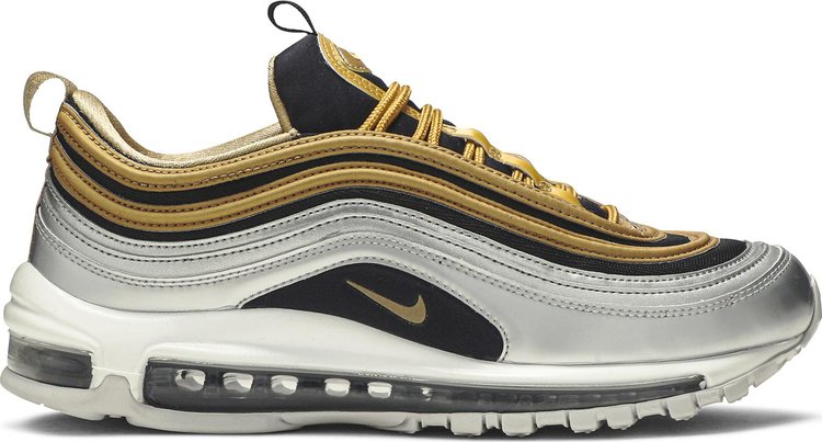 حذاء رياضي Nike Wmns Air Max 97 باللونين الأسود والذهبي