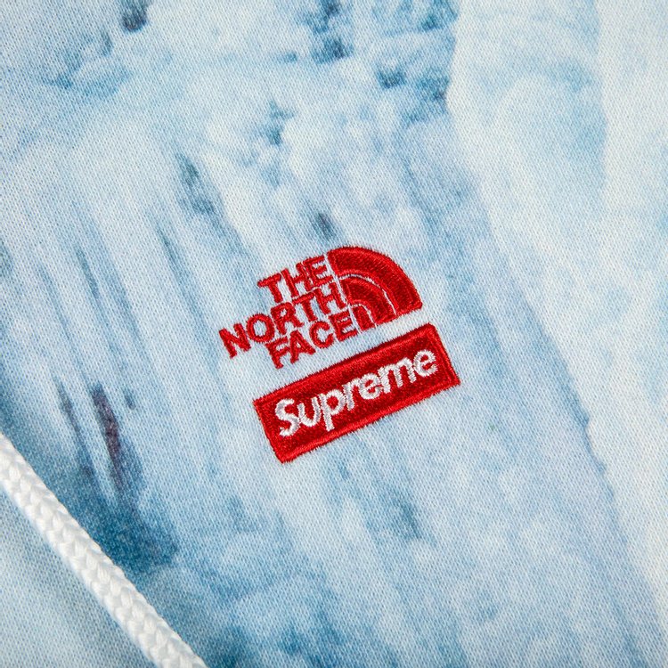 سويت شيرت Supreme x The North Face Ice Climb بغطاء للرأس "متعدد الألوان"، أزرق