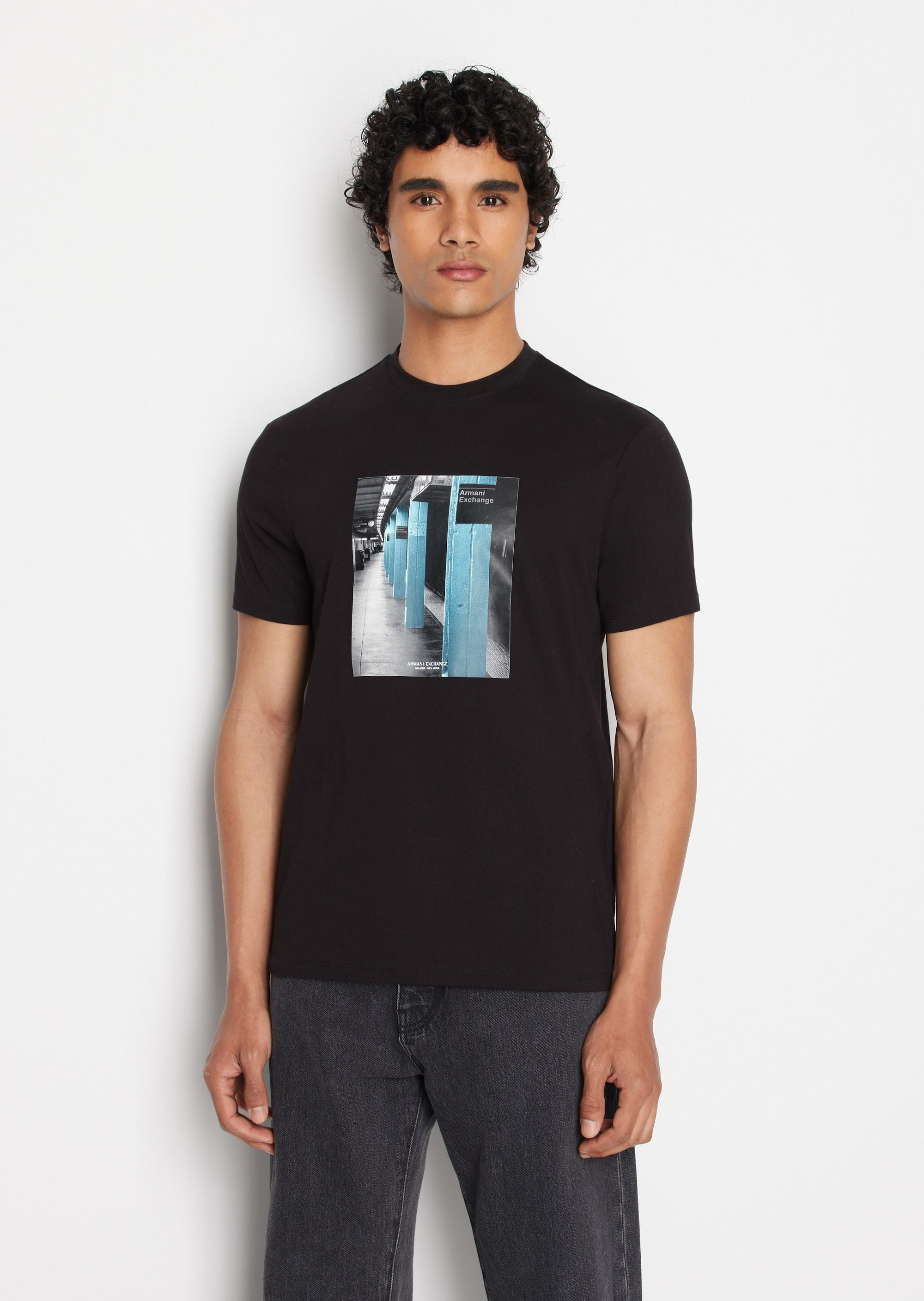 Armani Exchange Regular Fit T-shirt, black