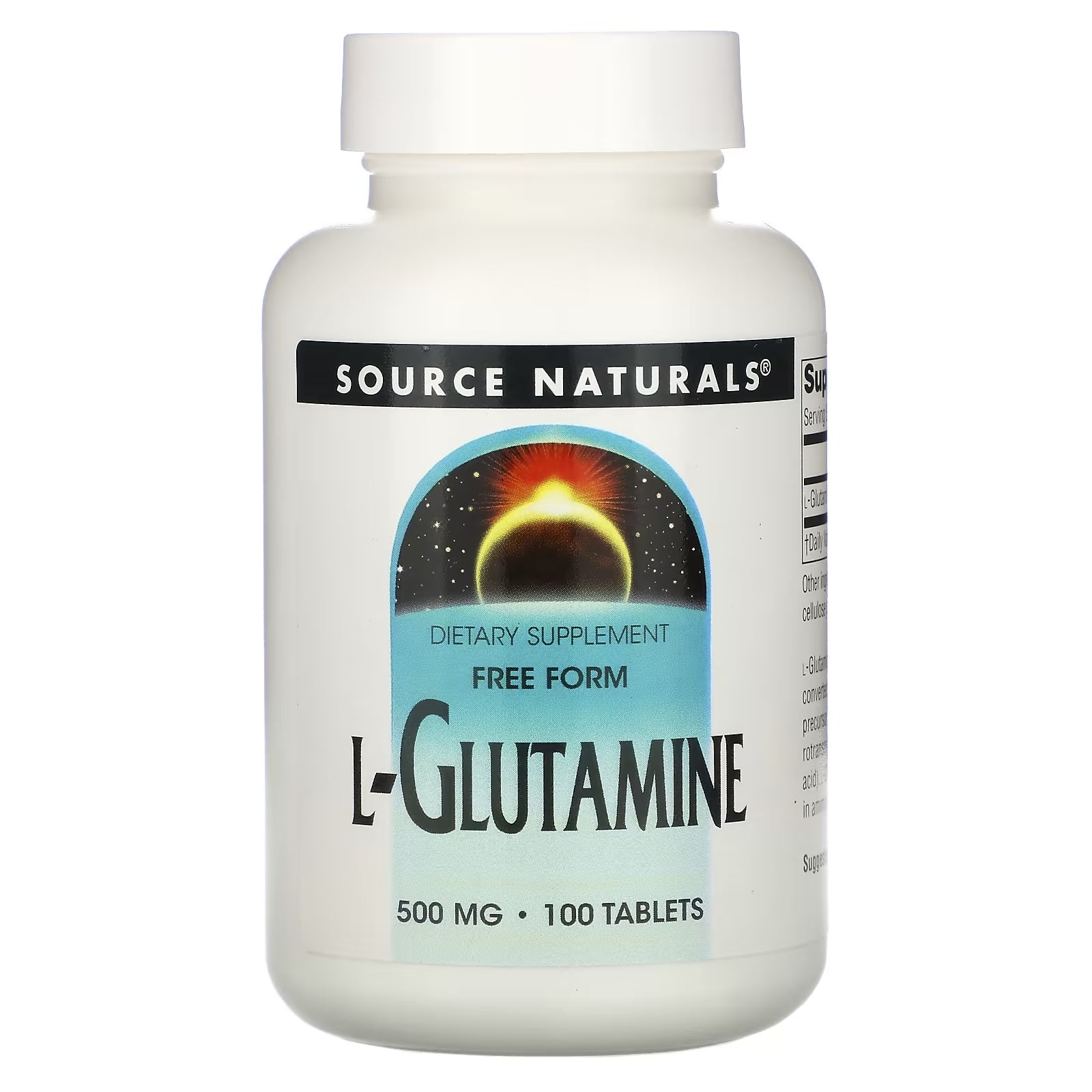 Source Naturals L-Glutamine, 100 Tablets