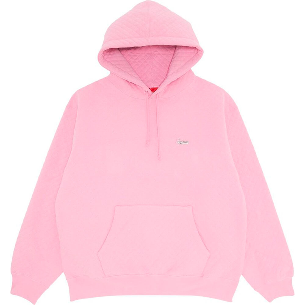 Supreme Micro Quilted Hooded Pink