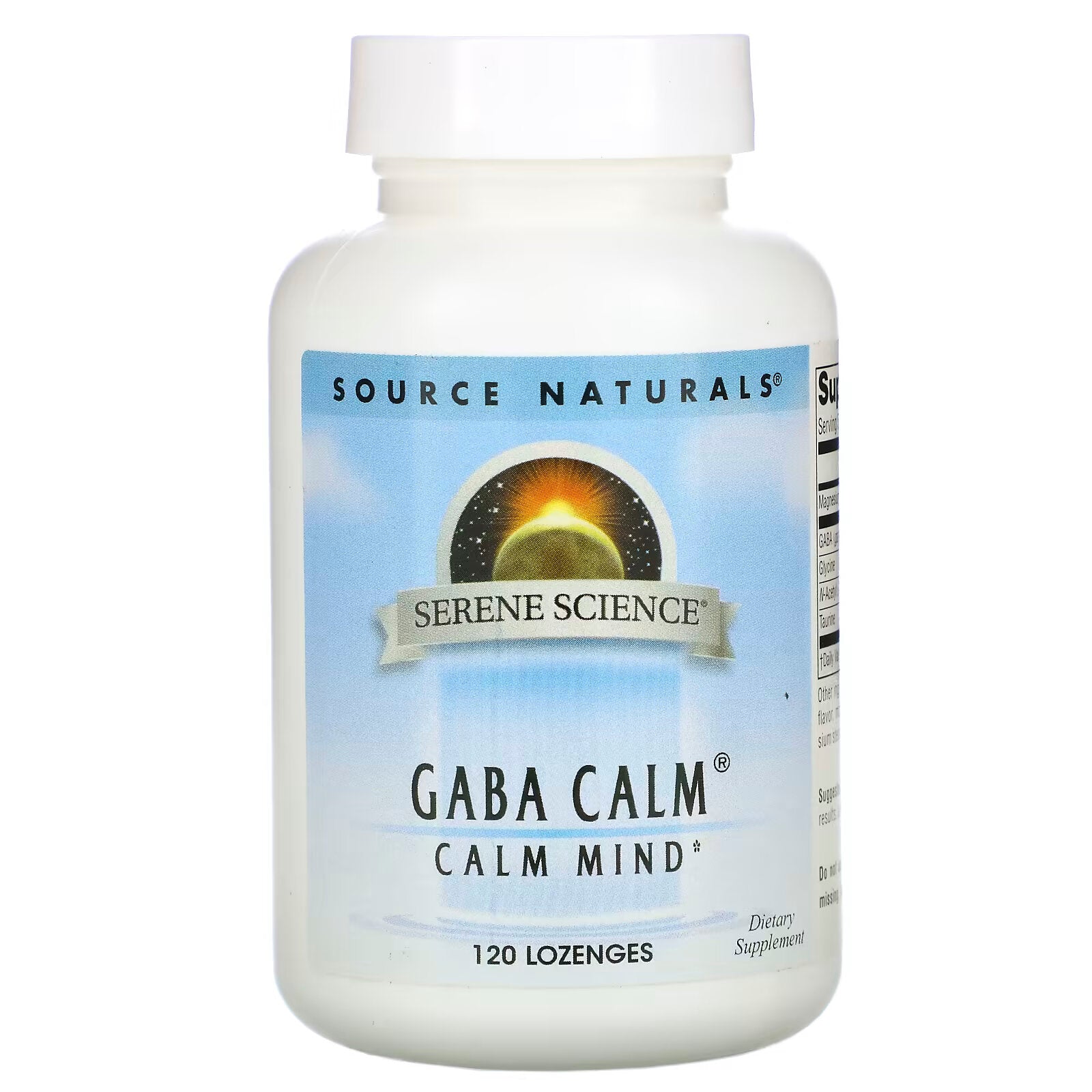 Source Naturals، GABA Calm، GABA، 120 قرص استحلاب