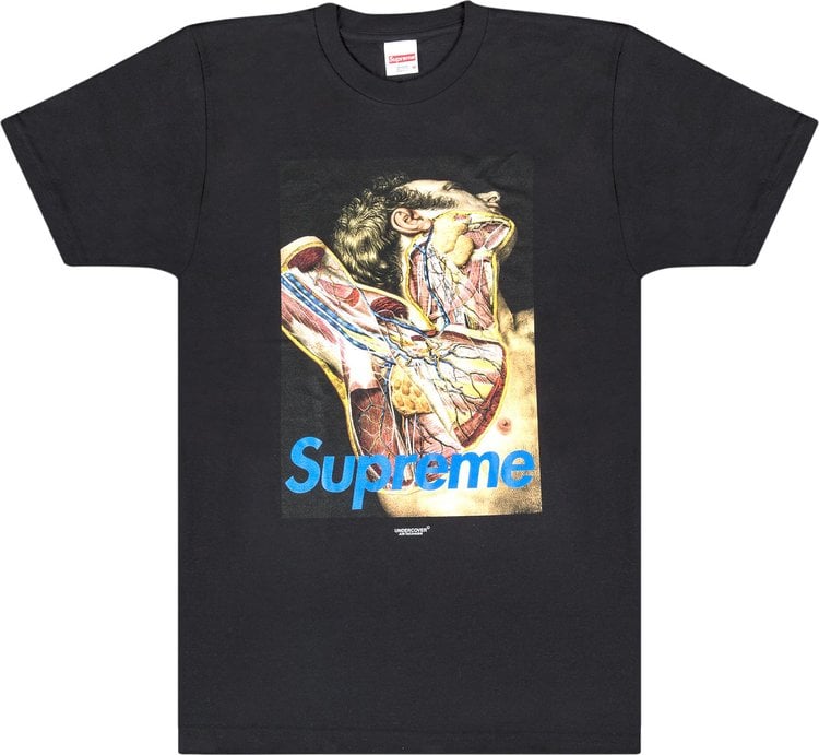 تي شيرت Supreme x Undercover Anatomy باللون الأسود، أسود