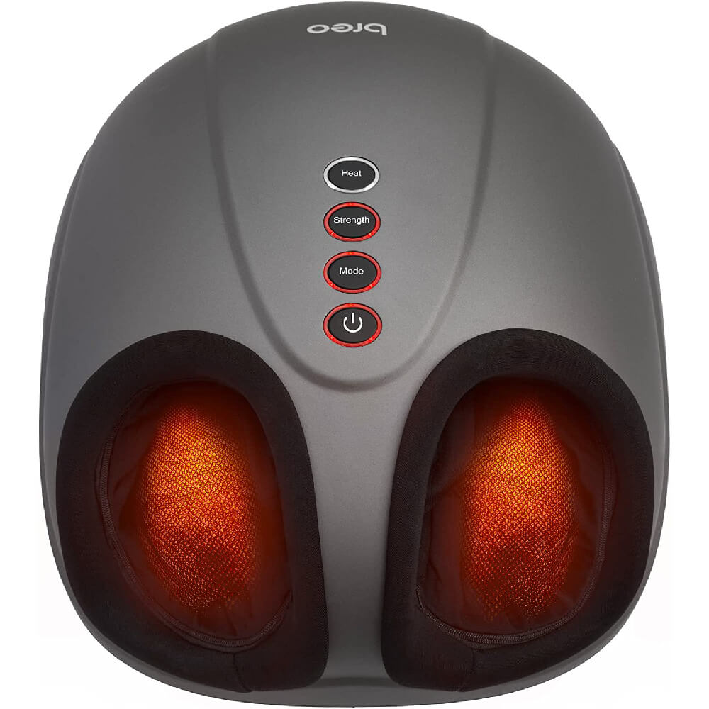 Foot massager Breo, black/gray