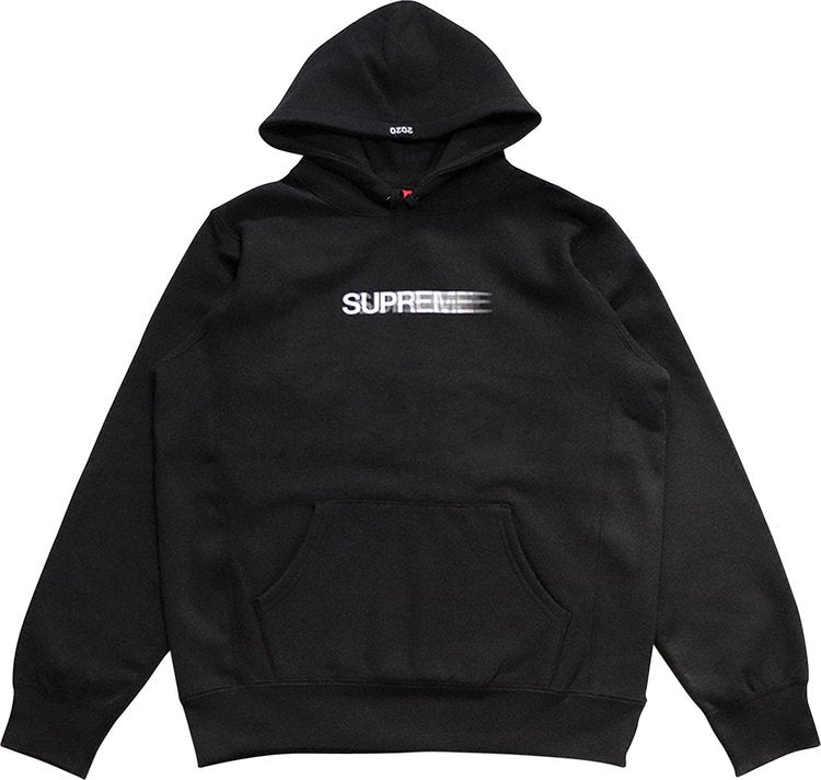 سويت شيرت Supreme Motion Logo بغطاء رأس "أسود"، أسود