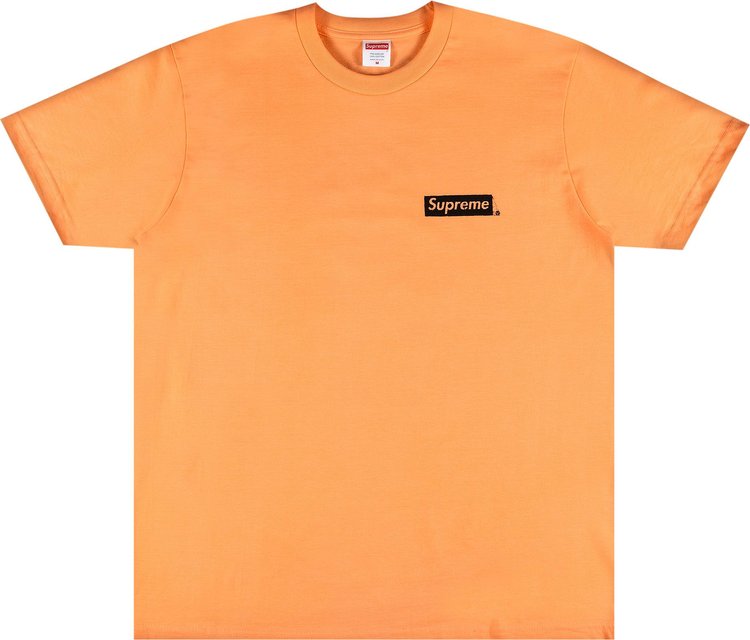 تي شيرت Supreme Spiral Tee "Peach"، برتقالي