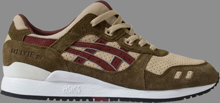 Patta x gel lyte 3 'birch burgundy' Asics sneakers, brown