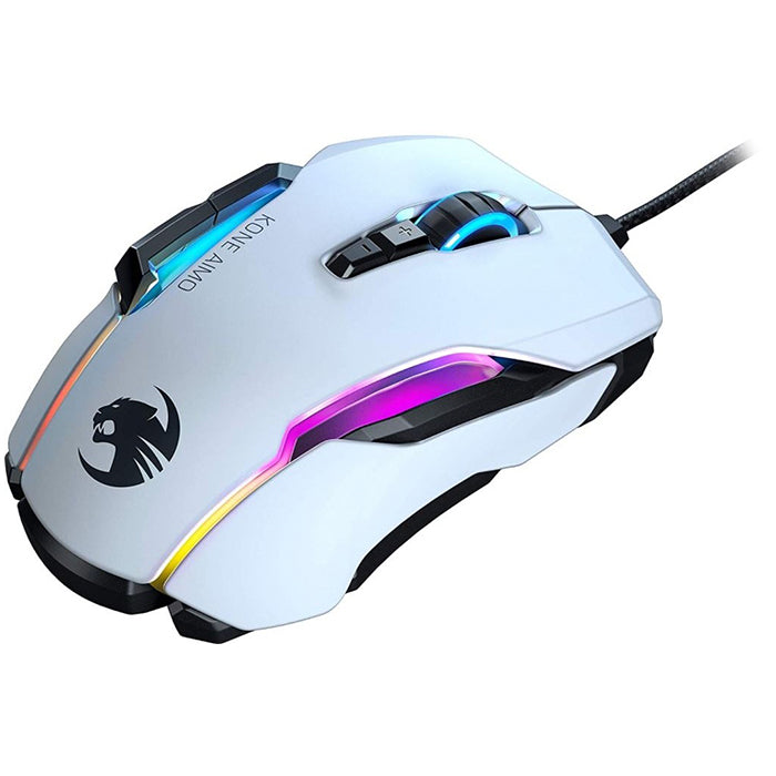 Wired gaming mouse Roccat Kone AIMO Remastered, white