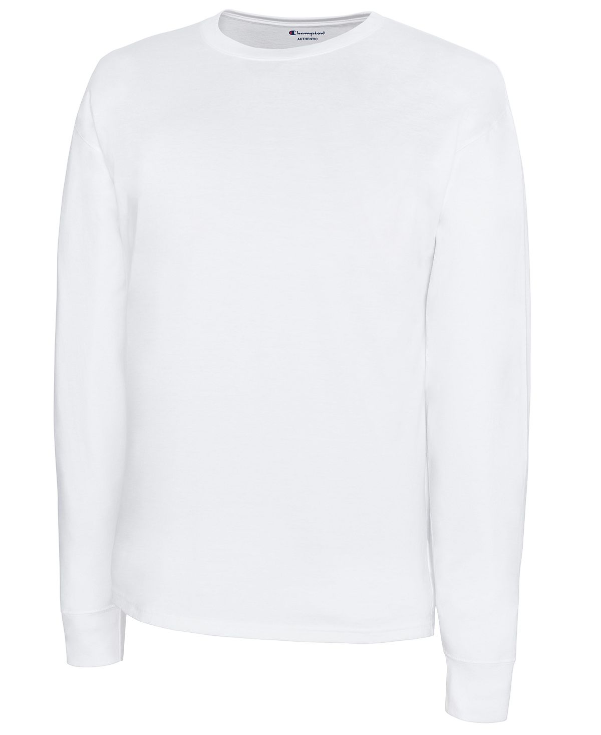 Champion Men's Long Sleeve Jersey T-Shirt, White