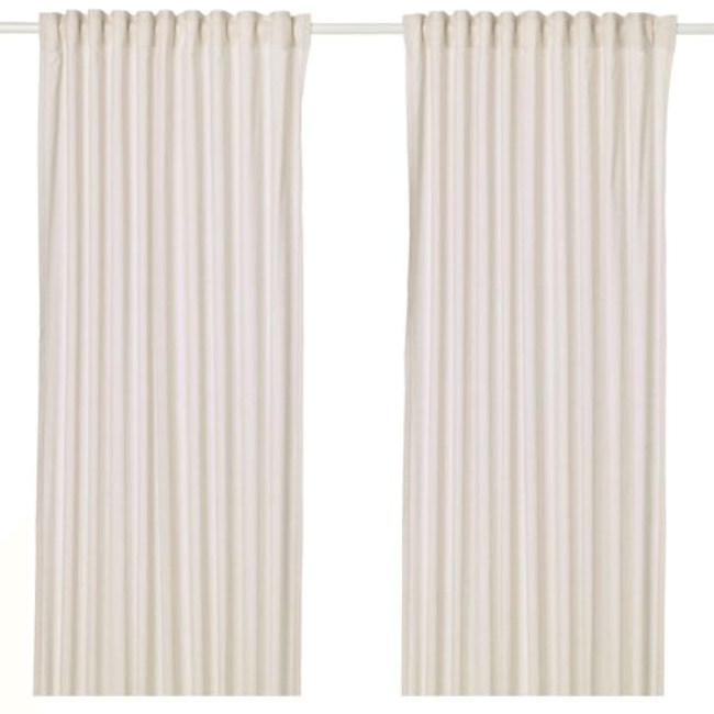 Curtains Ikea Hannalill 2 pcs, beige