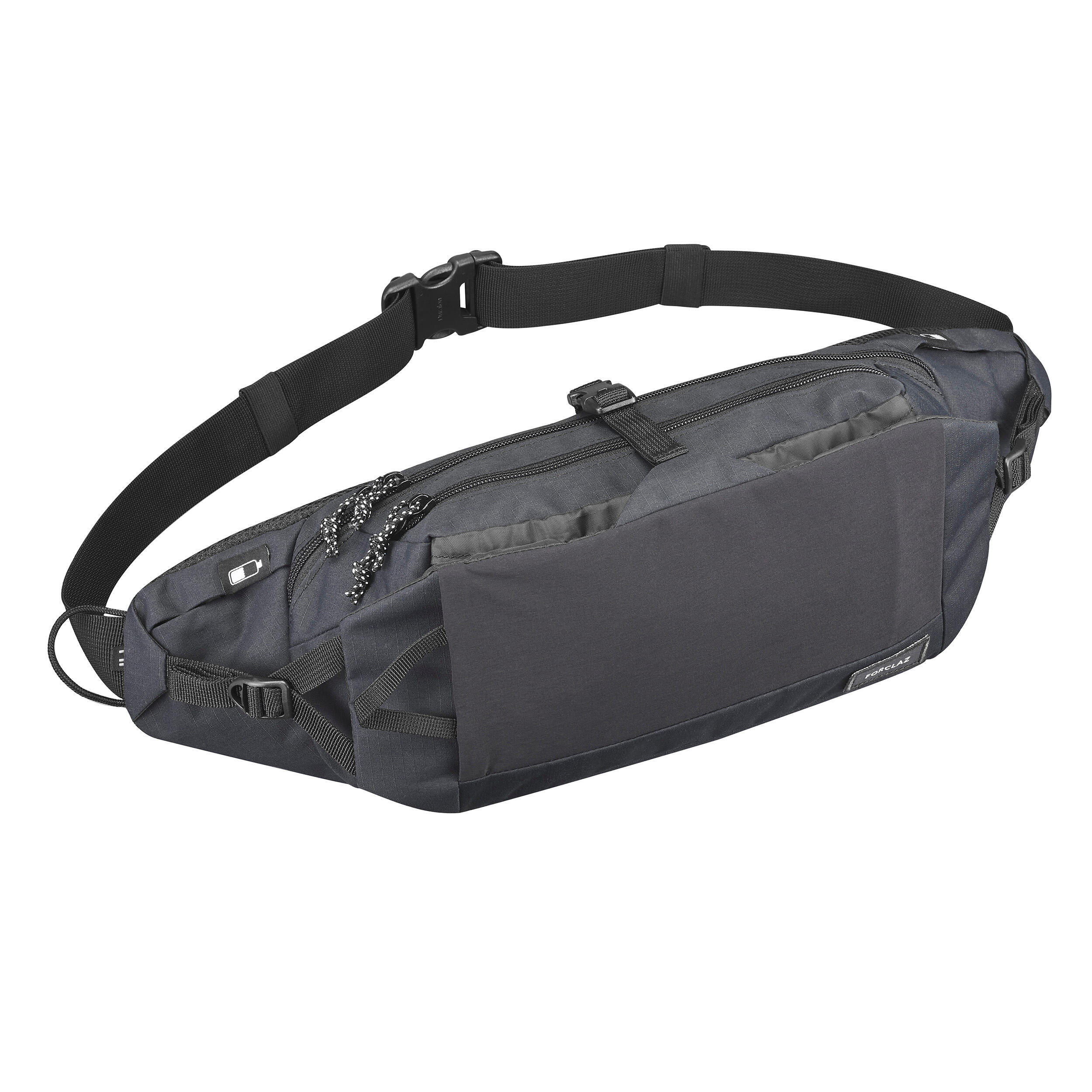 Belt bag Forclaz Travel 7 l, black