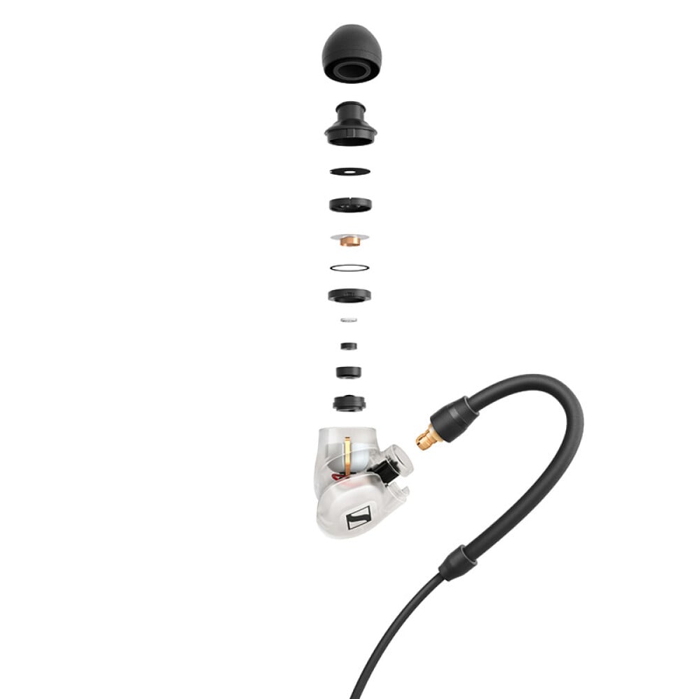 سماعات رأس Sennheiser IE 400 Pro Clear بجودة صوت عالية، لون أسود