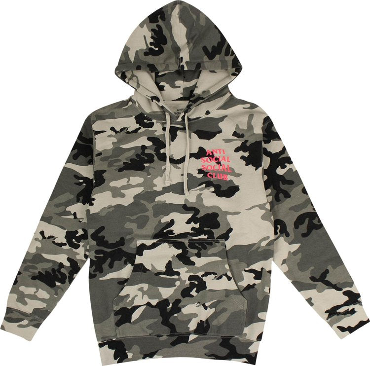 سويت شيرت بغطاء رأس من Anti Social Social Club Frozen ASSC "Green Camo"، باللون الأخضر