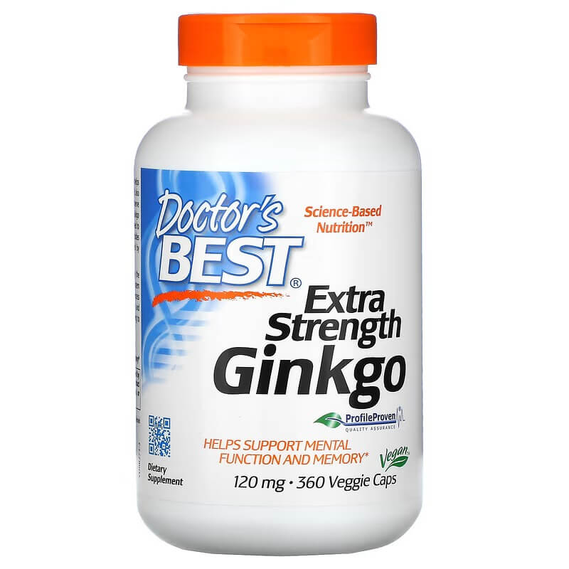 Ginkgo Doctor's Best 120 mg, 360 capsules