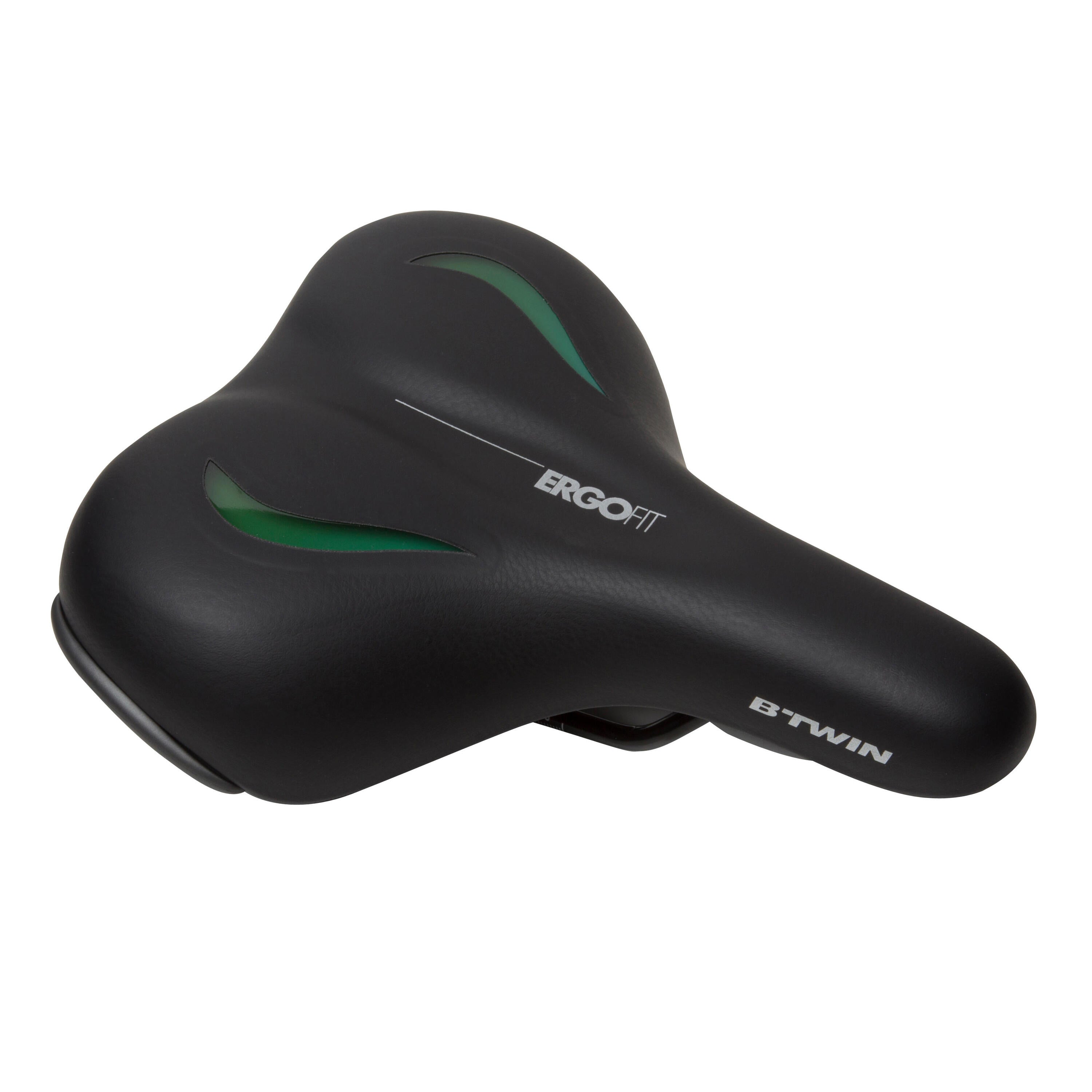 Bicycle saddle gel black CITY 900 Decathlon