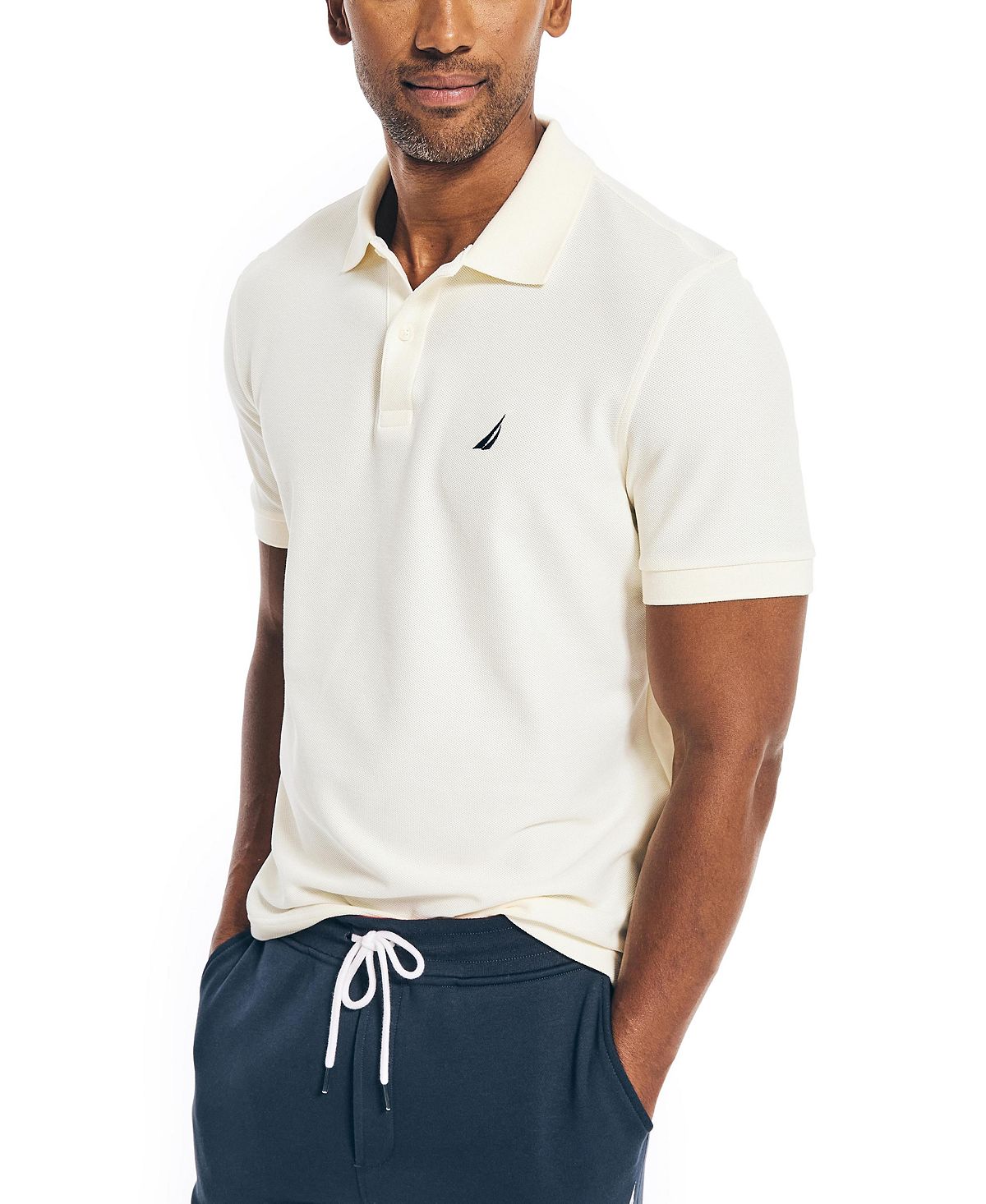 Men's regular fit polo shirt made from environmentally friendly Nautica materials