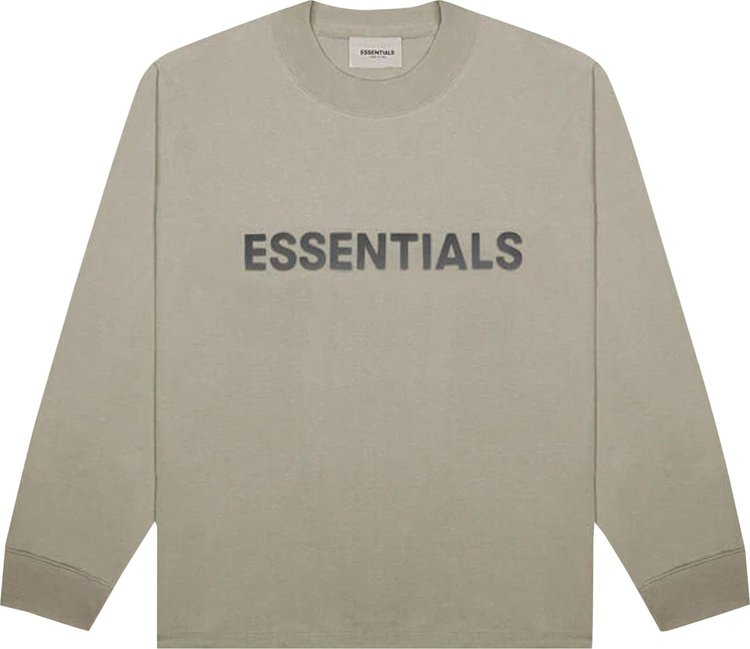 Fear of God Essentials Long-Sleeve T-Shirt 'Olive', Tan