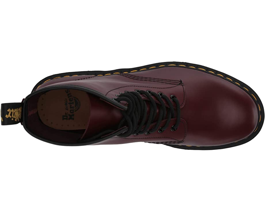 حذاء 1460 جلد ناعم من Dr. Martens، أحمر