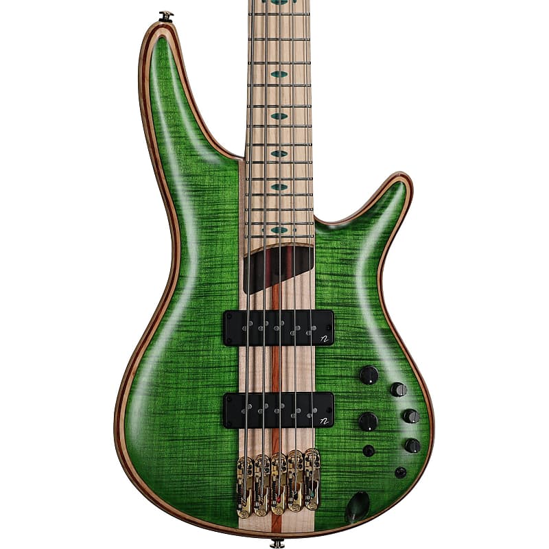 Ibanez SR5FMDX Premium 5-String Bass w/ Nordstrand Pickups - Emerald Green Ibanez SR5FMDX Premium 5-String Bass w/ Nordstrand Pickups -