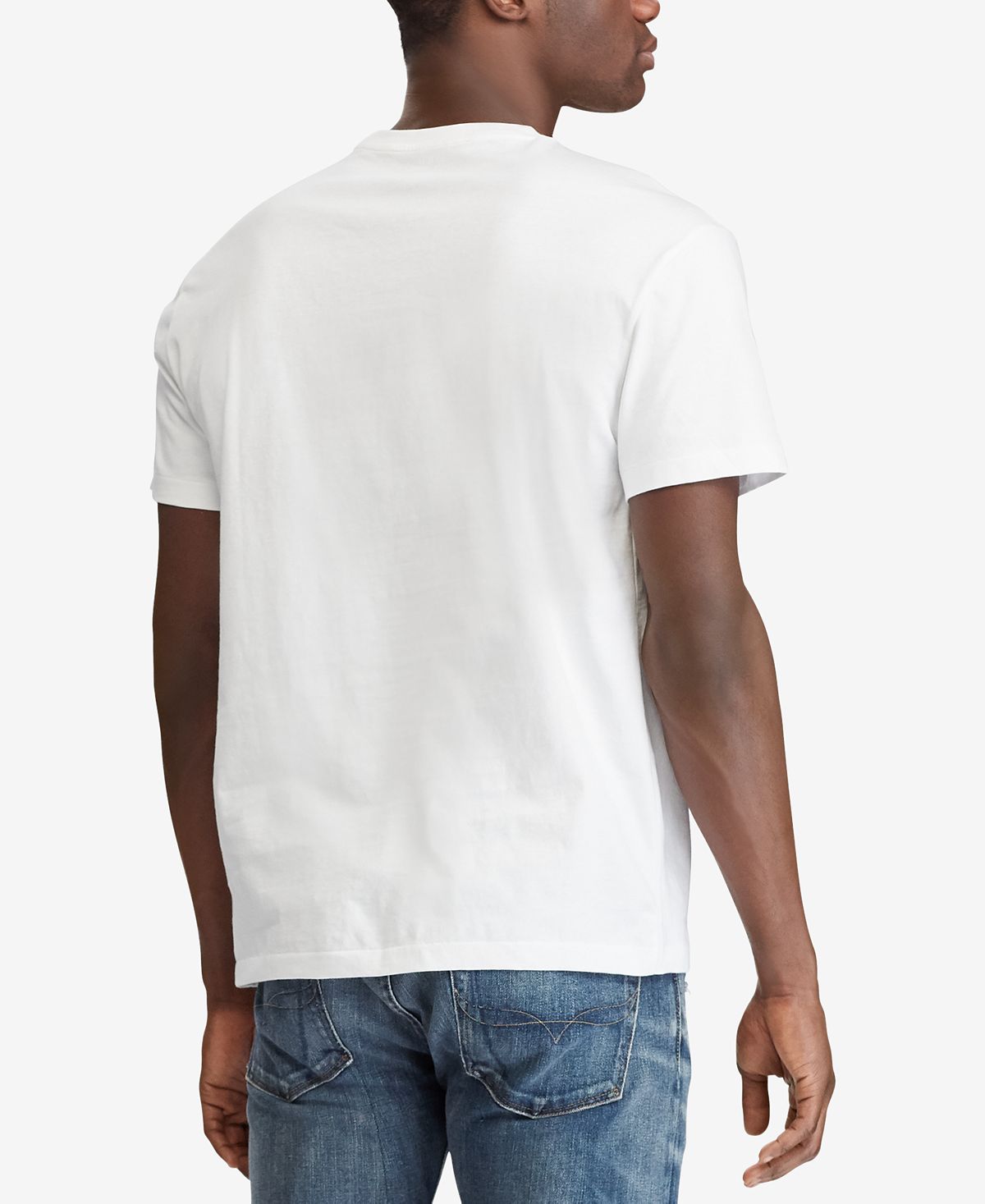 Polo Ralph Lauren Men's Regular Fit V-Neck T-Shirt, White