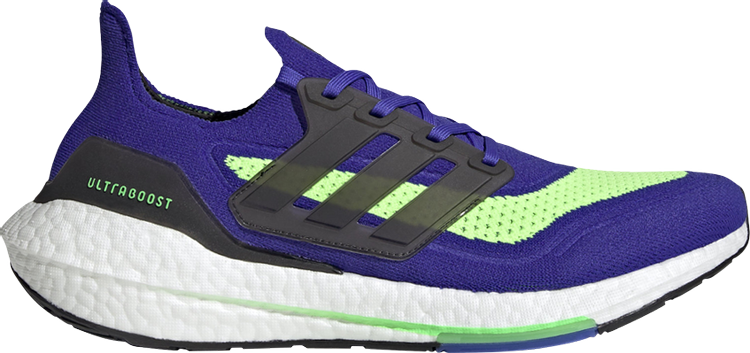 Adidas UltraBoost 21 'Sonic Ink Screaming Green', blue