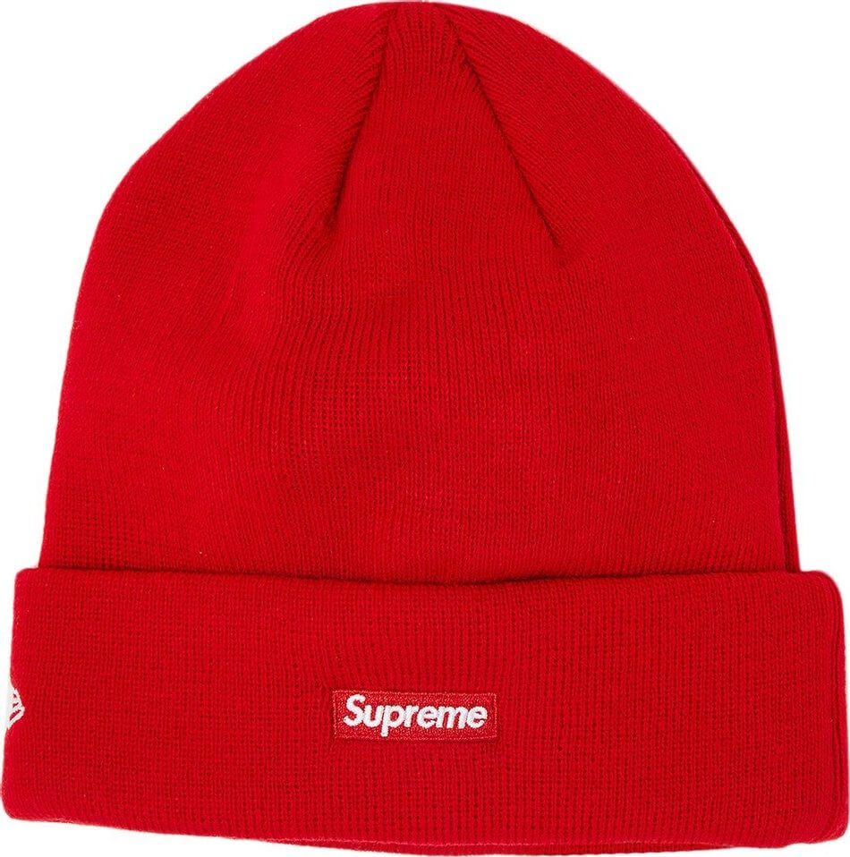 Supreme x New Era S Logo Beanie, Red